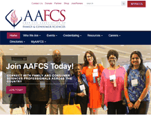 Tablet Screenshot of aafcs.org